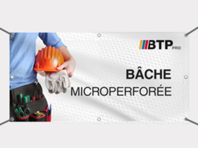 Bâche microperforée