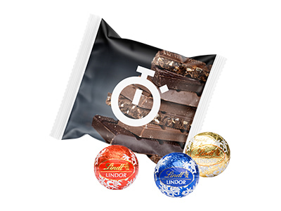 3 Lindor en sachet personnalisé