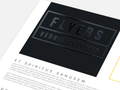 Flyer vernis sélectif