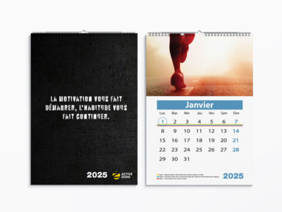 calendrier mural personnalisable