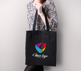 Tote bag noir pas cher