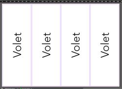 créer un dépliant avec indesign étape 3 - attention aux volets