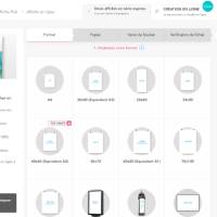créer une affiche en ligne étape 1 - Choisissez le format