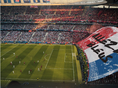 Tifo personnalisé football