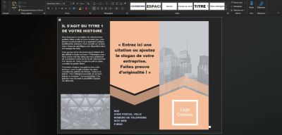brochure word ouverte